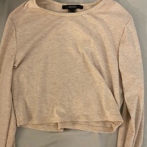 Long sleeve crop top
